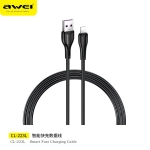Awei CL-223L USB-A to Lightning Cable Μαύρο 1m