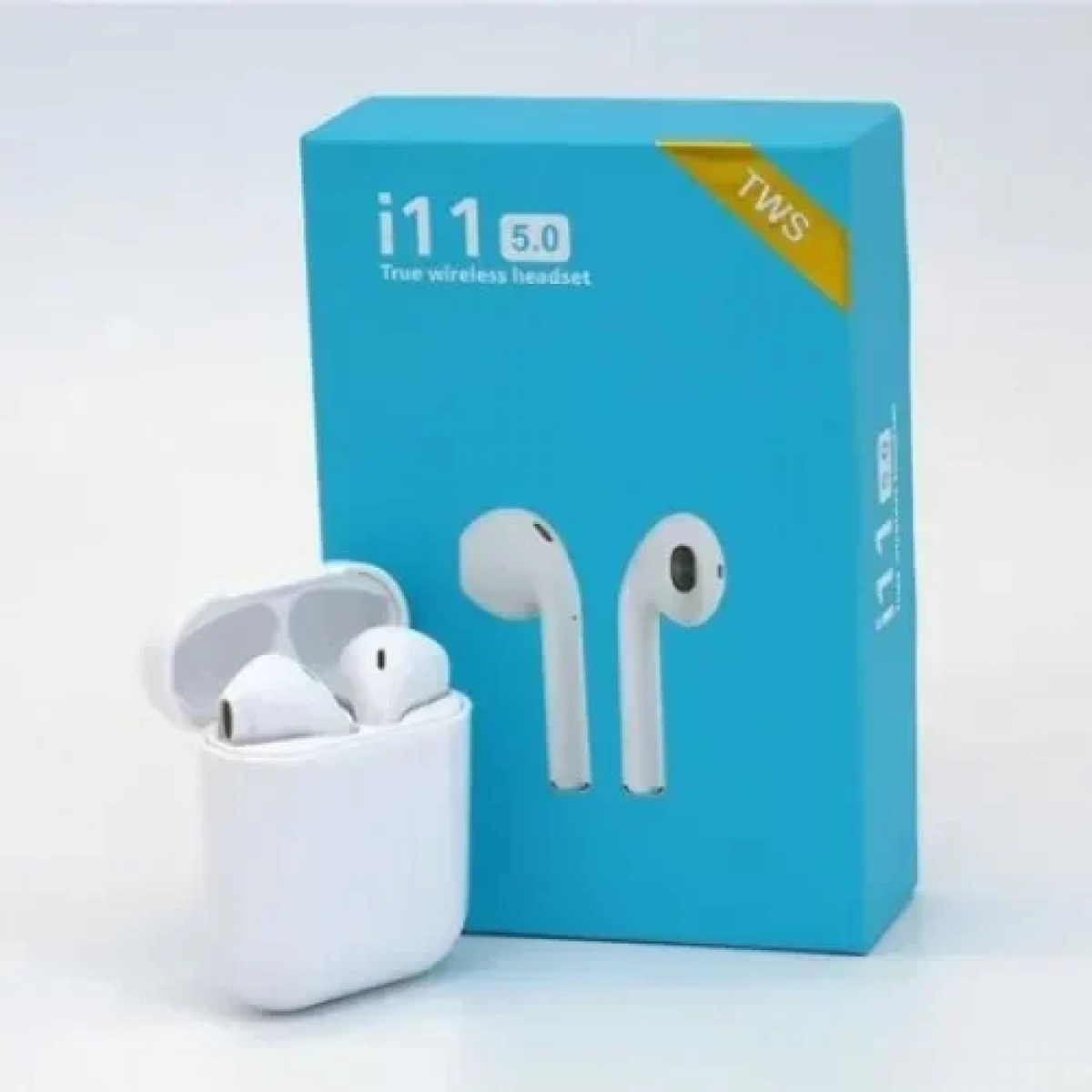 Ασύρματα ακουστικά Bluetooth 5.0 i11 TWS λευκά