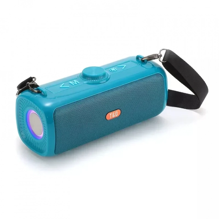 Ασύρματο ηχείο Bluetooth T&G TG-647 Με Φωτισμό LED Τιρκουάζ