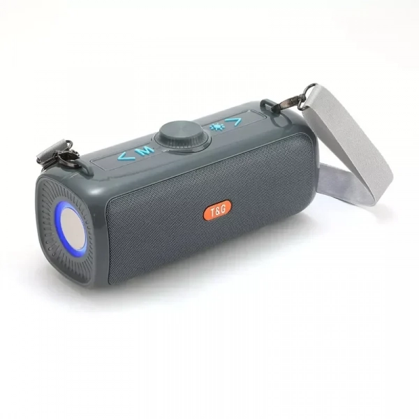 Ασύρματο ηχείο Bluetooth T&G TG-647 Με Φωτισμό LED Γκρι