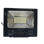 Αδιάβροχος ηλιακός προβολέας LED 100W με πάνελ & τηλεχειριστήριο Foyu FO-T2100