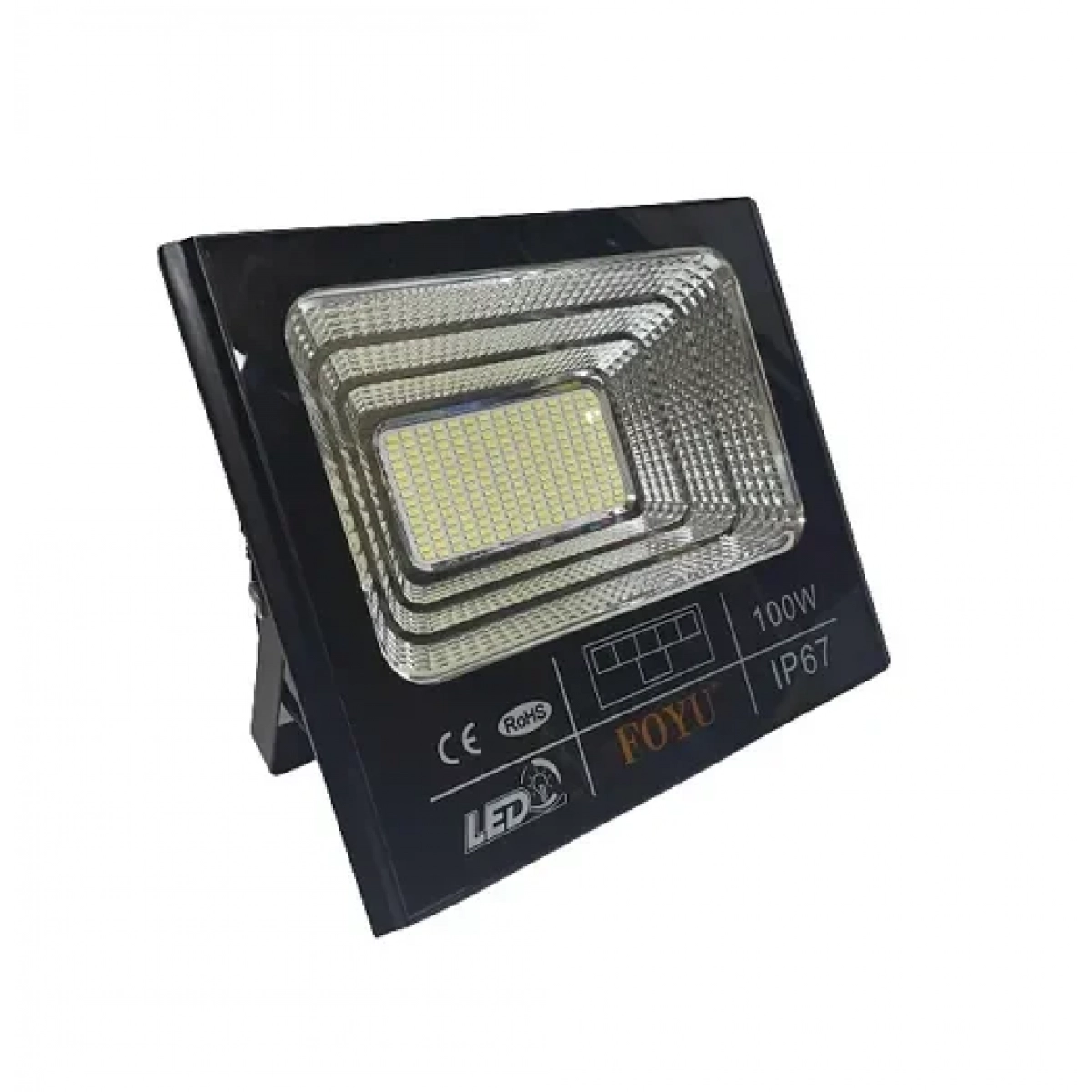 Αδιάβροχος ηλιακός προβολέας LED 100W με πάνελ & τηλεχειριστήριο Foyu FO-T2100 - Image 3