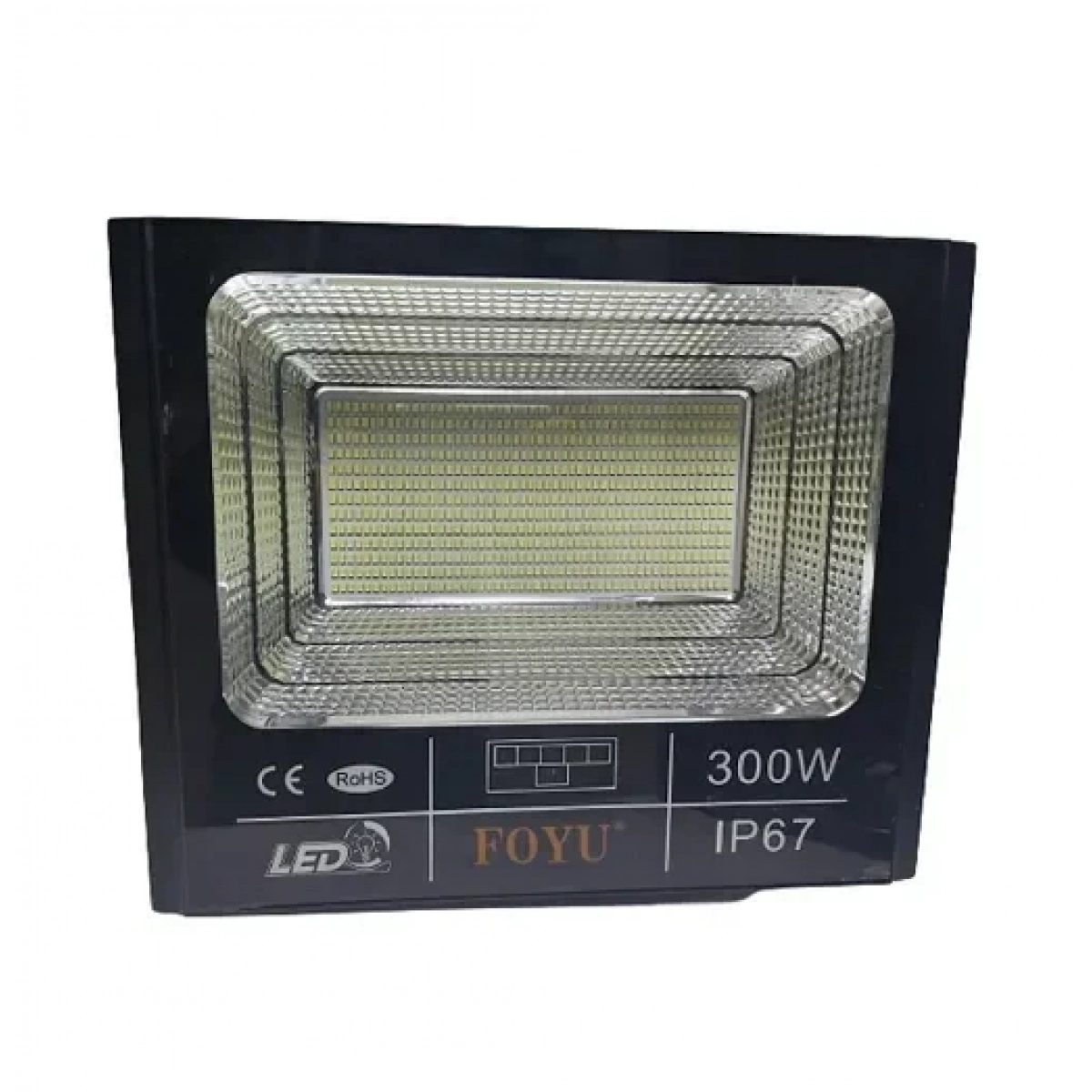 Αδιάβροχος ηλιακός προβολέας LED 300W με πάνελ & τηλεχειριστήριο Foyu FO-T2300 - Image 2
