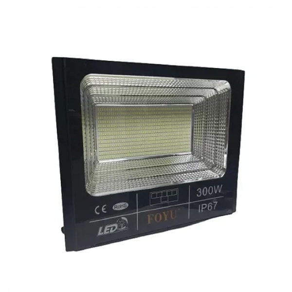Αδιάβροχος ηλιακός προβολέας LED 300W με πάνελ & τηλεχειριστήριο Foyu FO-T2300