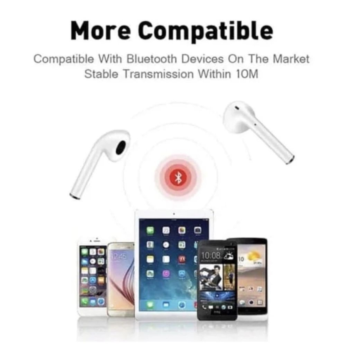 Ασύρματα ακουστικά Bluetooth 5.0 i11 TWS λευκά