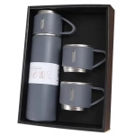 Μπουκάλι νερού θερμός με 3 καπάκια 500ml - Image 3