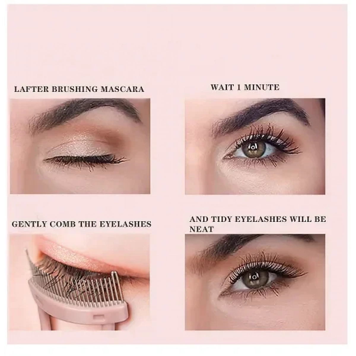 Χτένα διαχωρισμού βλεφαρίδων Eyelash Separator Comb ροζ - Image 4