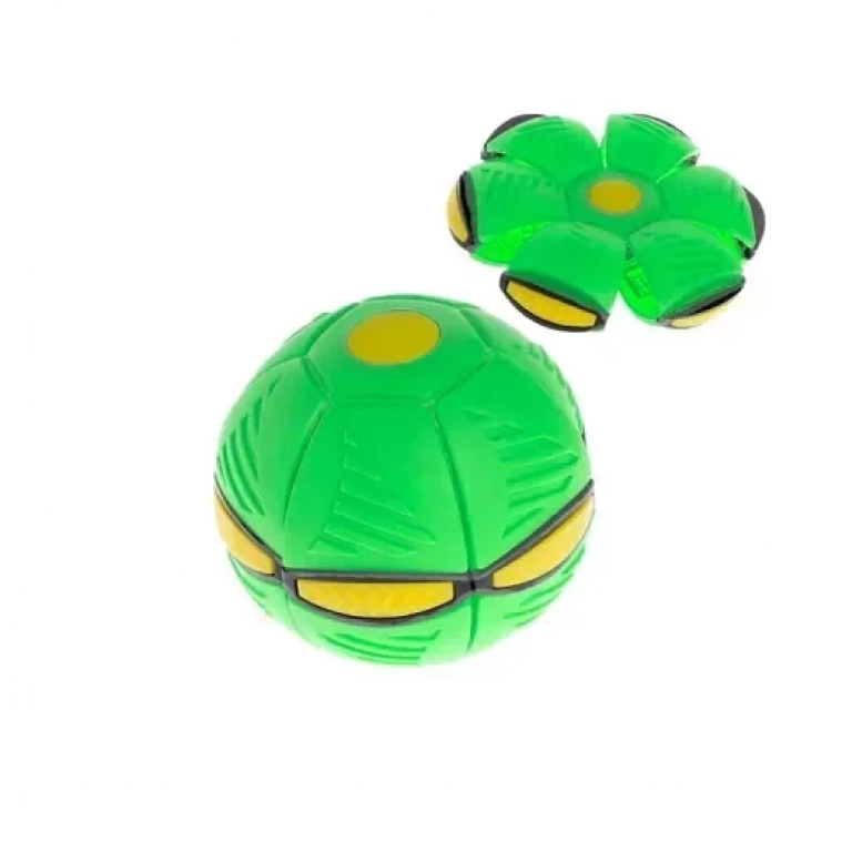 Δίσκος που μετατρέπεται σε μπάλα με LED φως Flat Ball πράσινο
