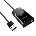 Εξωτερικός προσαρμογέας USB 2.0 UGREEN CM129 Μαύρο 40964