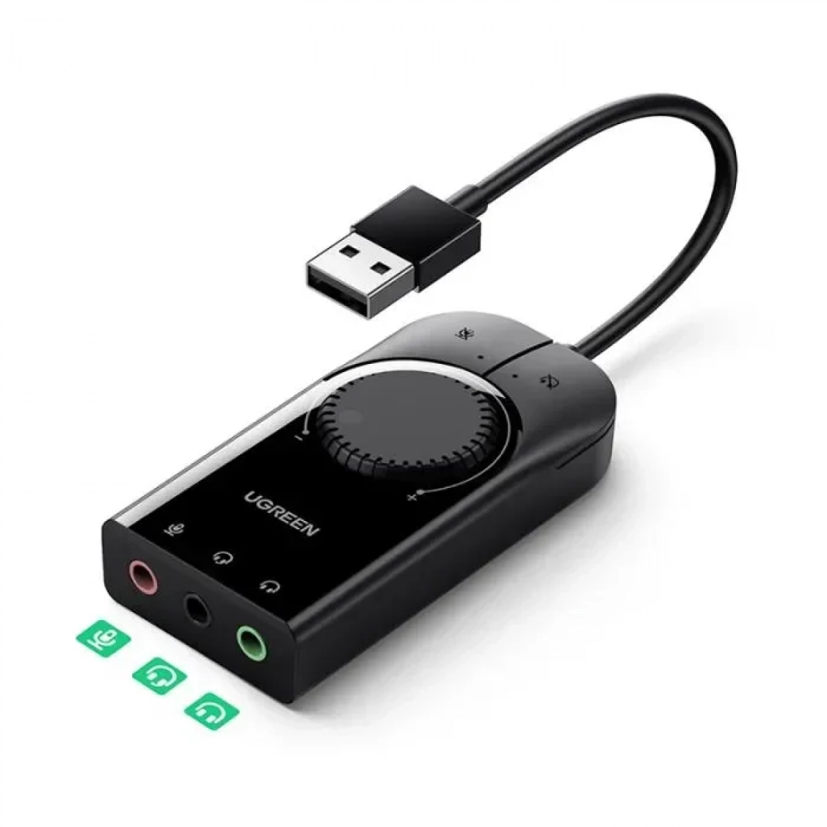 Εξωτερικός προσαρμογέας USB 2.0 UGREEN CM129 Μαύρο 40964 - Image 2