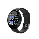 Έξυπνο ρολόι smartwatch με παλμογράφο & οθόνη αφής D18S μαύρο