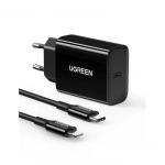 Φορτιστής και καλώδιο UGREEN PD CD137 Combo+Type C/i6 Μαύρο 50799