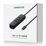 Hub Type-C με προσαρμογέα Ethernet UGREEN CM530 Μαύρο 50627