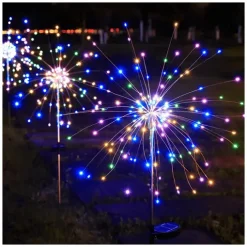 Ηλιακά διακοσμητικά φώτα κήπου LED 1 τεμάχιο σε σχήμα πυροτέχνημα Solar LED Firework