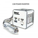 Inverter Αυτοκινήτου 150W για μετατροπή 12/24V DC σε 220V AC με 2xUSB Olesson 1663 μαύρο