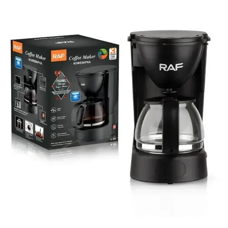 Καφετιέρα φίλτρου 600W R.100 RAF μαύρη