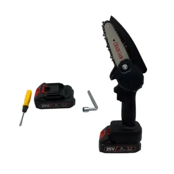 Κλαδευτικό αλυσοπρίονο μπαταρίας 25V Chain Saw μαύρο