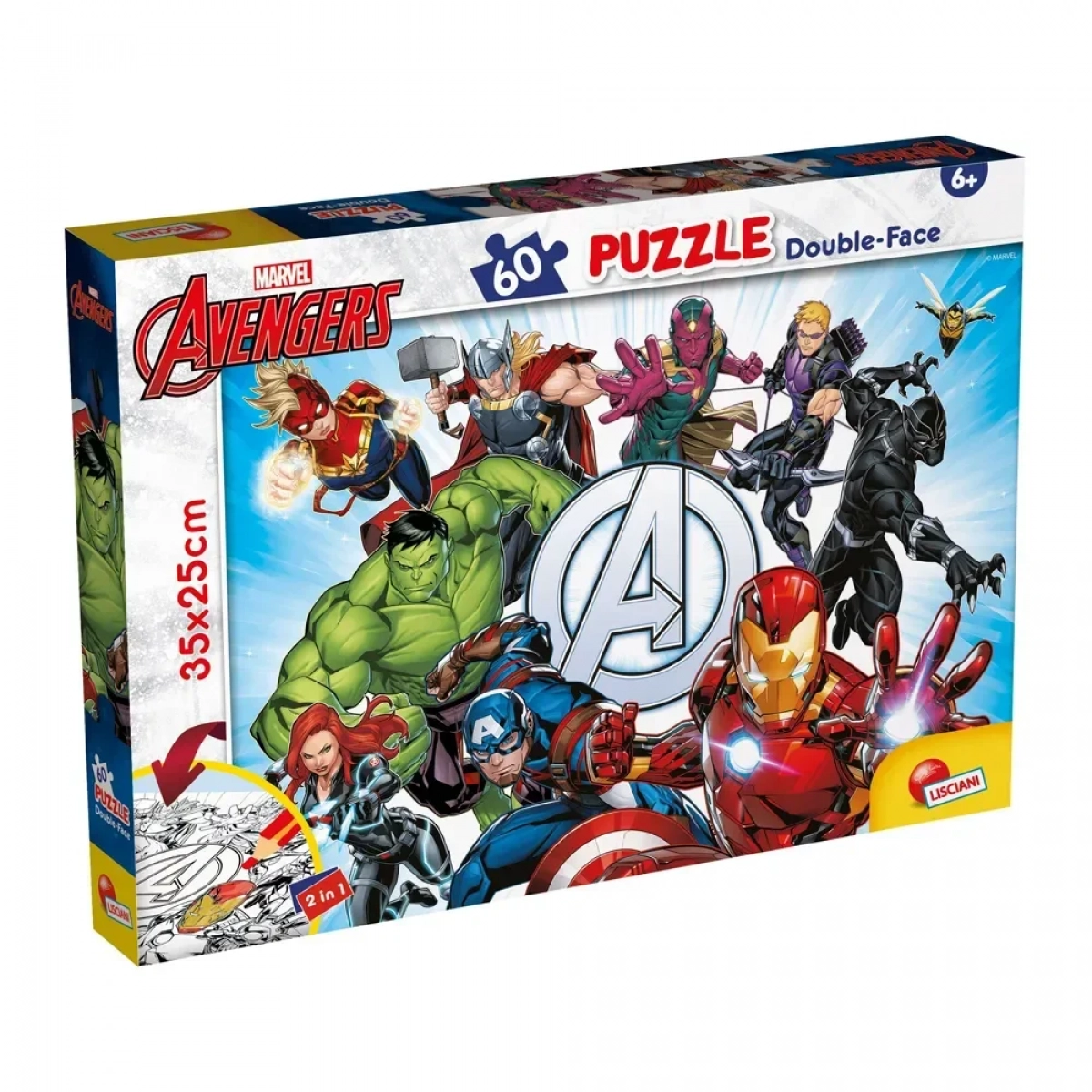 Marvel Puzzle DF M-Plus 60 Avengers - Lisciani | G for Gadget