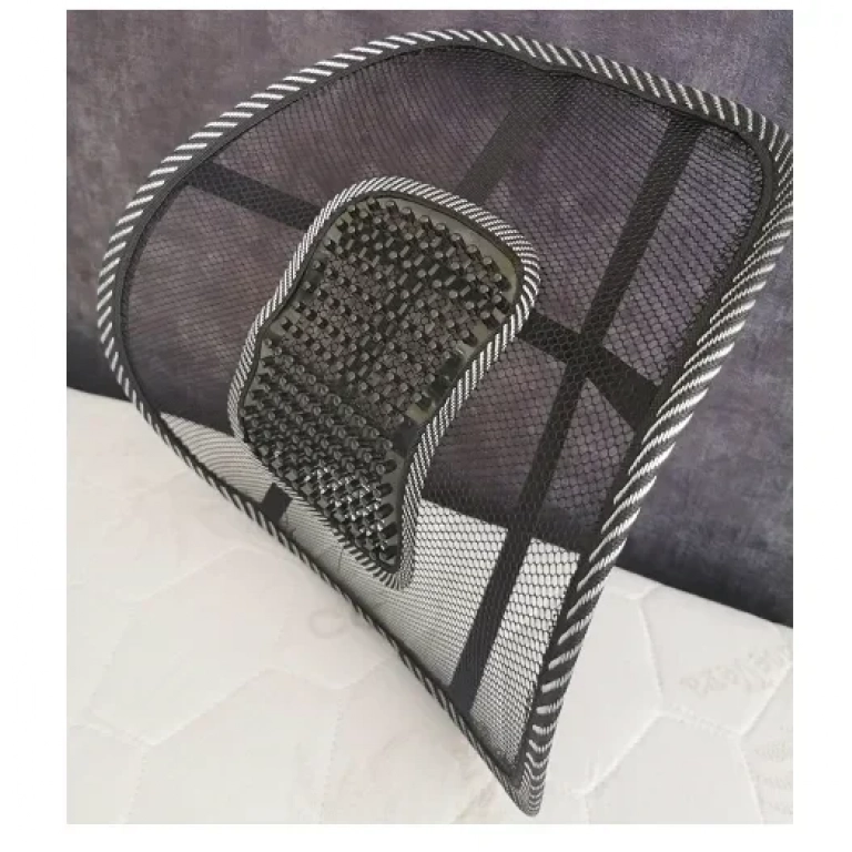 Μαξιλάρι στήριξης μέσης με μικρές οπές - μαύρο