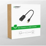 Μετατροπέας Mini DP σε HDMI 4K MD112 Μαύρος 40360
