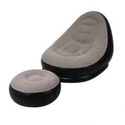 Φουσκωτή πολυθρόνα με υποπόδιο Inflatable Air Sofa JG-396 μπεζ