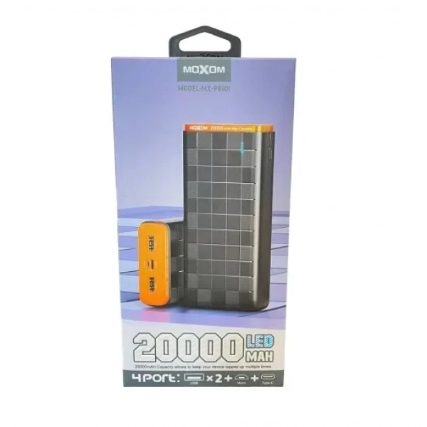 Power bank γρήγορης φόρτισης 20000 mAh Moxom MX-PB101