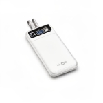 Powerbank Γρήγορης Φόρτισης 10000mAh 20w με ενσωματωμένη οθόνη LED KLGO KP-22 σε Λευκό Χρώμα