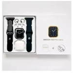 Ρολόι Smartwatch με παλμογράφο, οθόνη αφής & ακουστικά T55 Pro Max μαύρο