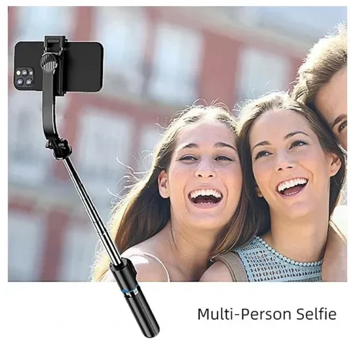 Selfie Stick με ασύρματο τηλεχειριστήριο και βάση τριπόδου Andowl μαύρο - Image 3