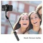Selfie Stick με ασύρματο τηλεχειριστήριο και βάση τριπόδου Andowl μαύρο - Image 3