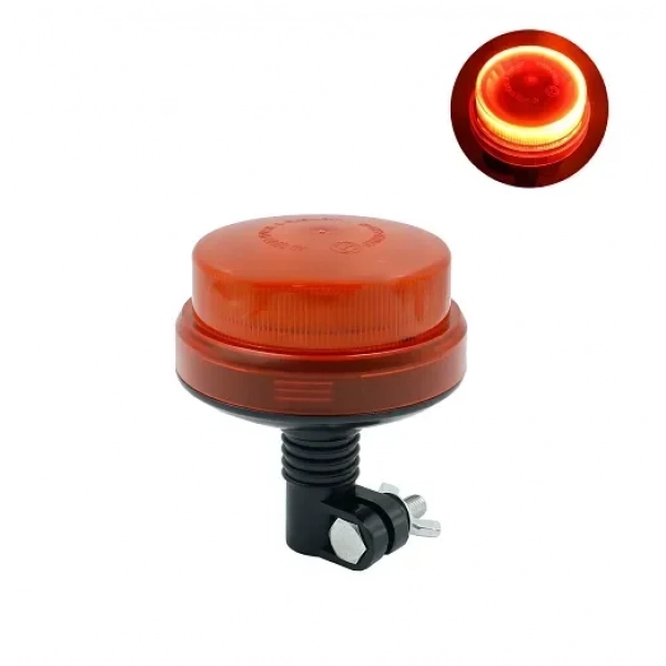 Βιδωτός φάρος αυτοκινήτου-φορτηγού 24 LED 12V-24V IP65 με 7 λειτουργίες πορτοκαλί