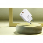 Remax RP-U82 Φορτιστής Χωρίς Καλώδιο με Θύρα USB-A και Θύρα USB-C 30W Power Delivery Λευκό