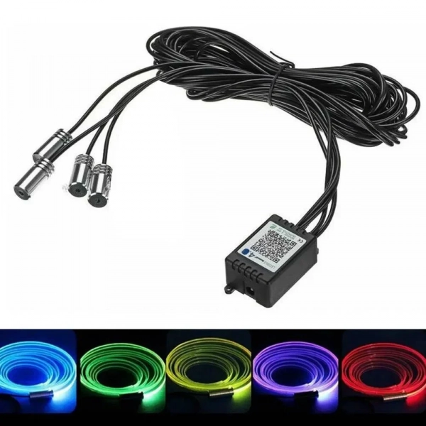 Σύστημα Εσωτερικού Φωτισμού Αυτοκινήτου RGB Car Led Atmosphere Light