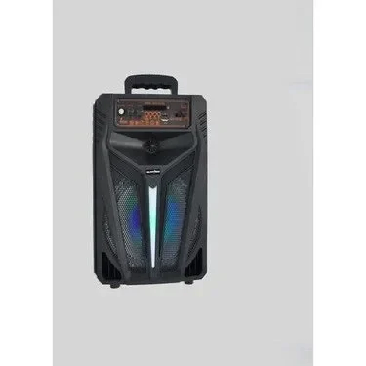 Φορητό Super Bass Ηχείο Bluetooth/USB/TF/LED 8'' BT-2075 σε Μαύρο Χρώμα