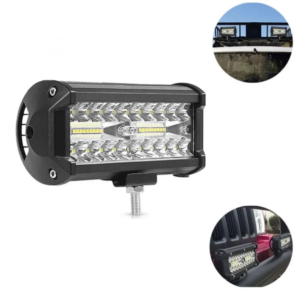 LED Αδιάβροχη Μπάρα Αλουμινίου 12V-24V 16.5cm 120W 40 SMD IP68 9600LM 6000K OYQP-0031