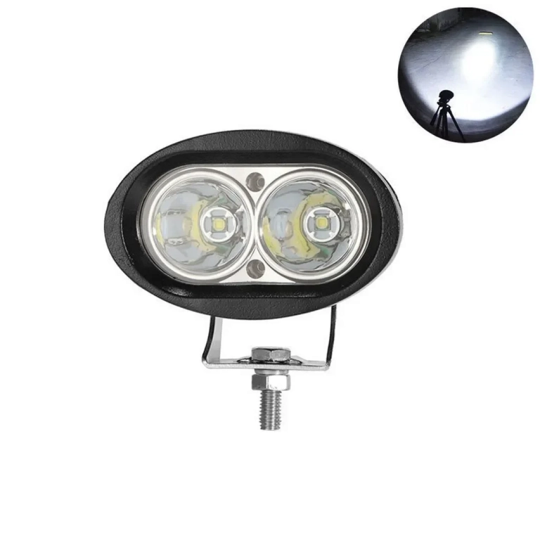 LED Αδιάβροχος Προβολέας Αλουμινίου 12V-24V 10cm 20W 2 SMD IP68 1600LM Ecom Light