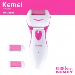 Επαναφορτιζόμενη Συσκευή Αφαίρεσης Κάλων Ποδιών KEMEI KM-2502Χ σε Μπλε Χρώμα