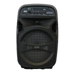 Φορητό Super Bass Ηχείο Bluetooth/USB/TF/LED 6.5'' BT-6108 σε Μαύρο Χρώμα
