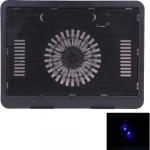 N191 Cooling Pad για Laptop έως 17" με 1 Ανεμιστήρα και Φωτισμό σε Μαύρο Χρώμα