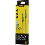 Remax Καλώδιο 3.5mm male - 3.5mm male Μαύρο 1m RL-L100