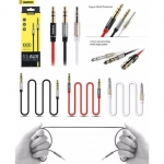 Remax Καλώδιο 3.5mm male - 3.5mm male Μαύρο 1m RL-L100