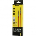 Remax Καλώδιο 3.5mm male - 3.5mm male Κόκκινο 1m RL-L100