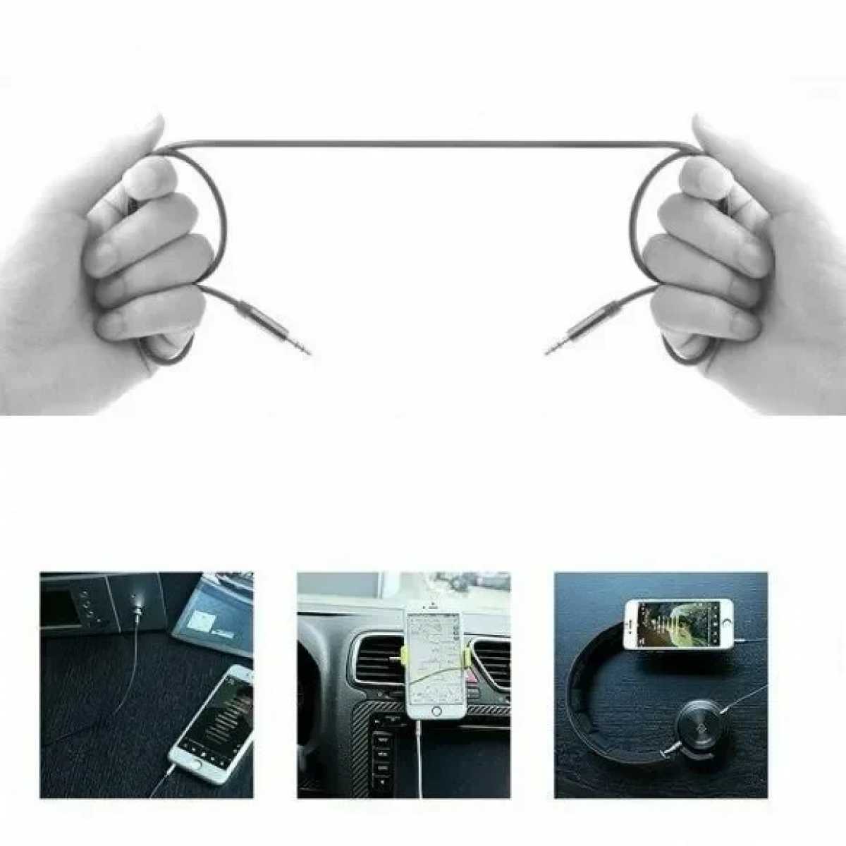 Remax RL-L200 Καλώδιο Ήχου High End 3.5mm Jack Male - Male 2m Μαύρο