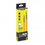 RRemax Καλώδιο 3.5mm male - 3.5mm male Κόκκινο 1m RL-L100