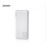 WK WP-129 Power Bank 10000mAh 10.5W με 2 Θύρες USB-A Λευκό