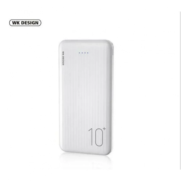 WK WP-129 Power Bank 10000mAh 10.5W με 2 Θύρες USB-A Λευκό