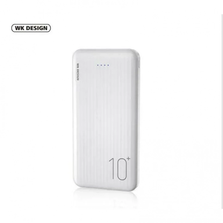 WK WP-129 Power Bank 10000mAh 10.5W με 2 Θύρες USB-A Λευκό