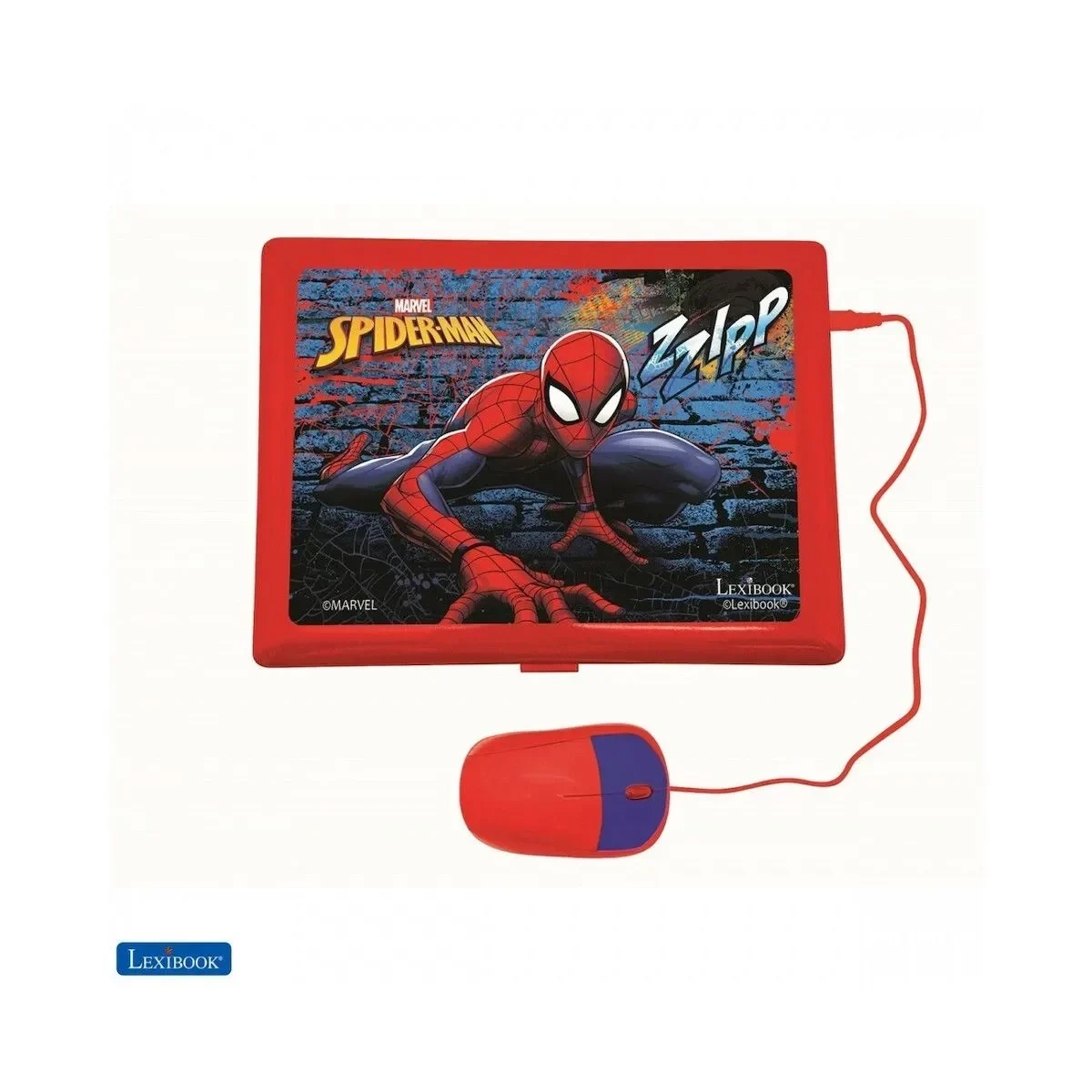 Lexibook Εκπαιδευτικό Δίγλωσσο Laptop Spiderman για Εκμάθηση Αγγλικών/Γαλλικών
