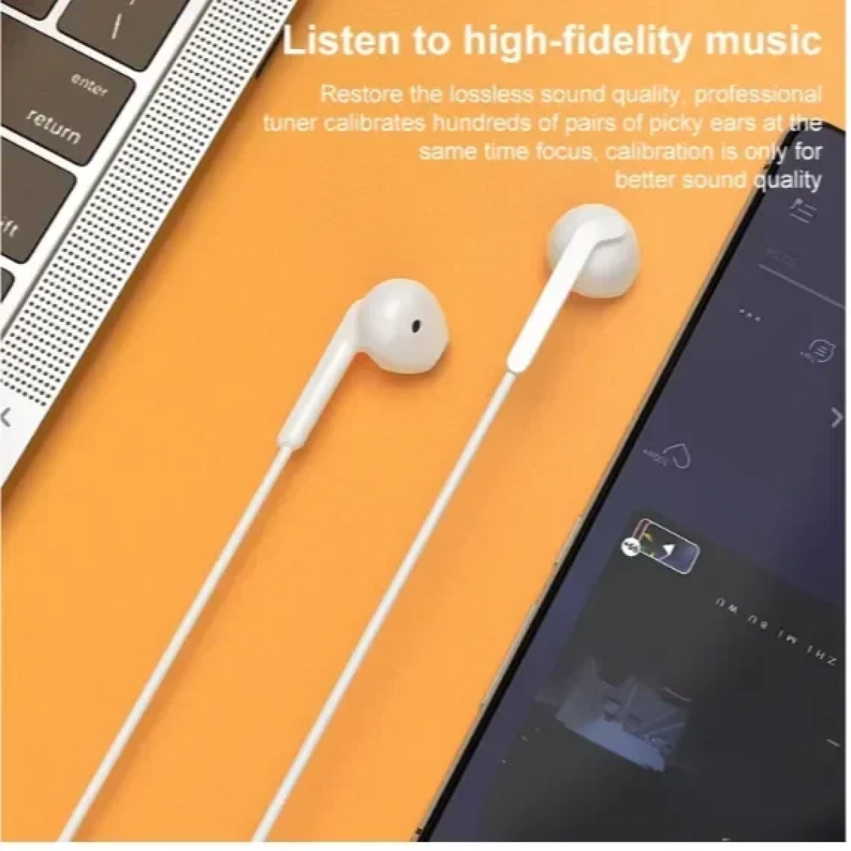 WK YA07 Handsfree Earbuds Ενσύρματα Ακουστικά με Βύσμα 3.5mm - Λευκό