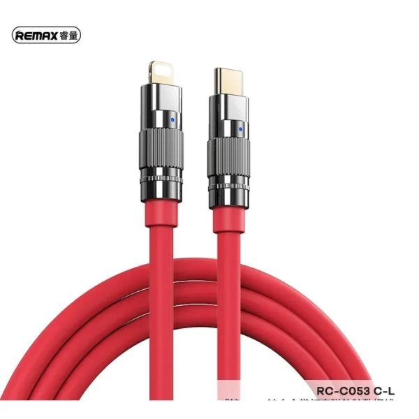 Remax RC-C053 Καλώδιο Lightning to USB-C male 20W 1.2m - Κόκκινο